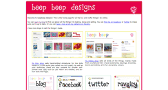 Desktop Screenshot of beepbeepdesigns.co.uk