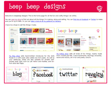 Tablet Screenshot of beepbeepdesigns.co.uk